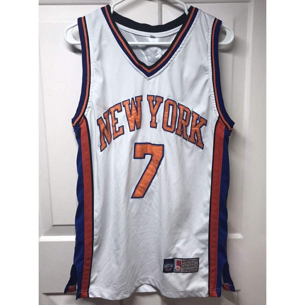 Hardwood Mitchell & Ness New York Knicks #7 Carmelo Anthony Jersey Size Small